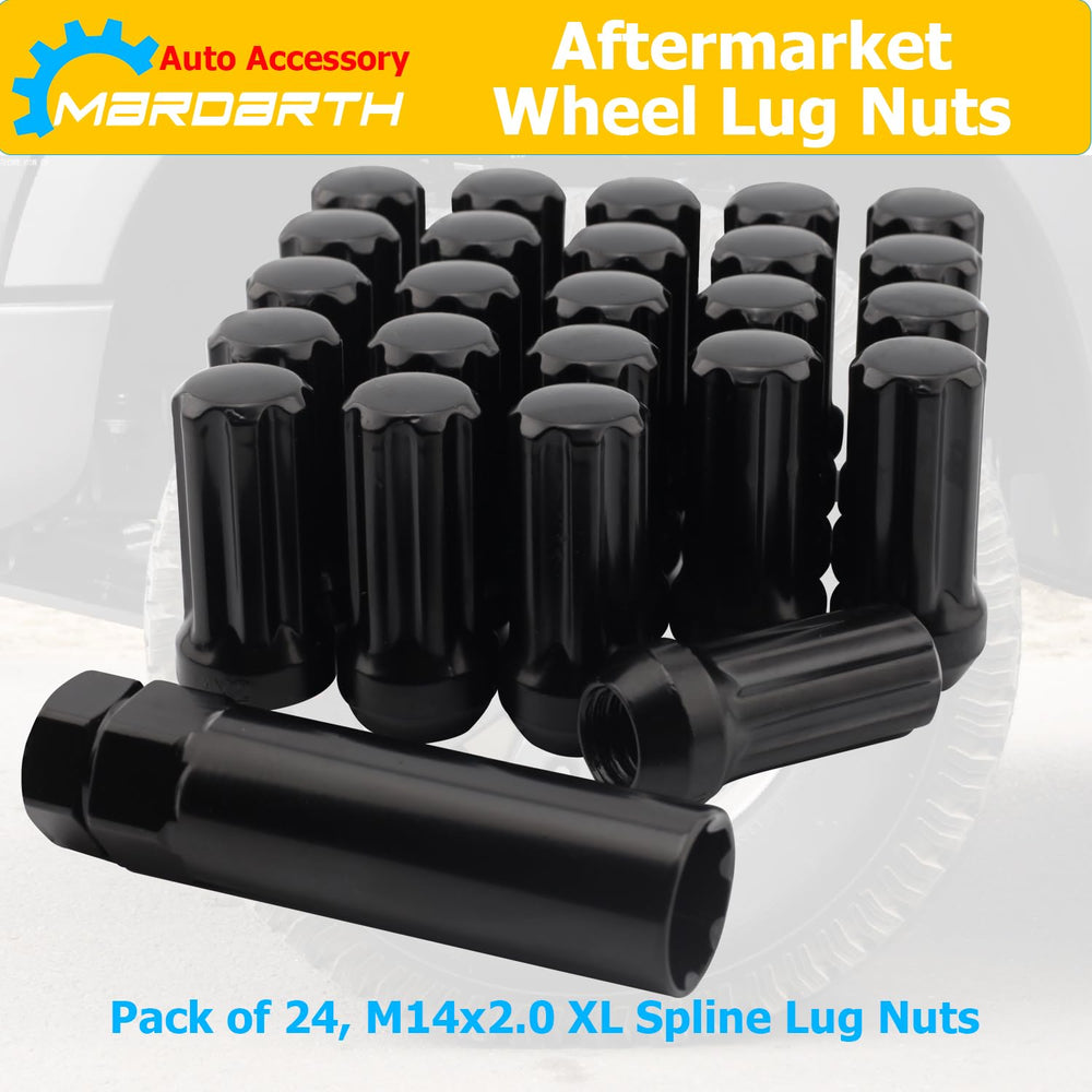 Mardarth lug nuts installed on F150 wheel demonstrating correct fit
