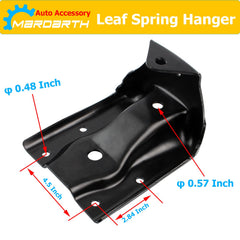 Mardarth side profile of leaf spring shackle showing durable construction benefit