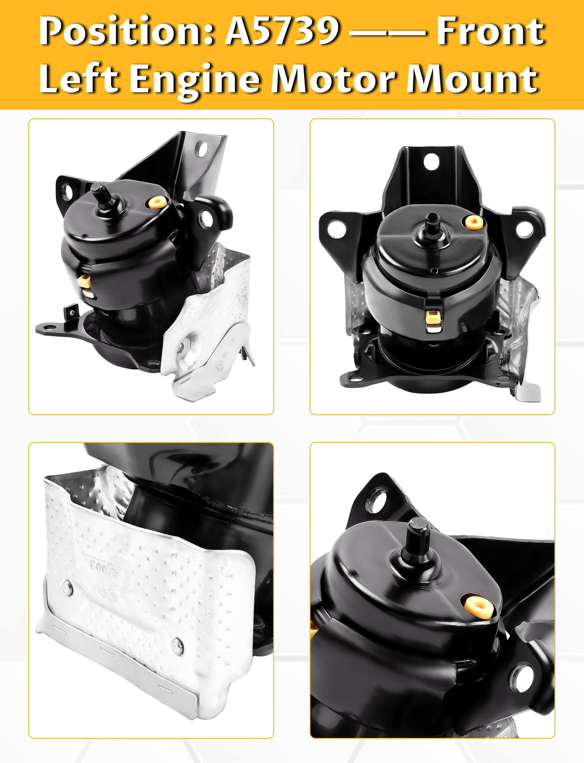 Mardarth mounts installed on engine demonstrating restored alignment and stability