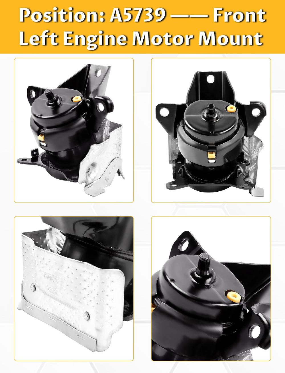 Mardarth mounts installed on engine demonstrating restored alignment and stability