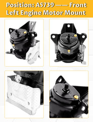 Mardarth mounts installed on engine demonstrating restored alignment and stability