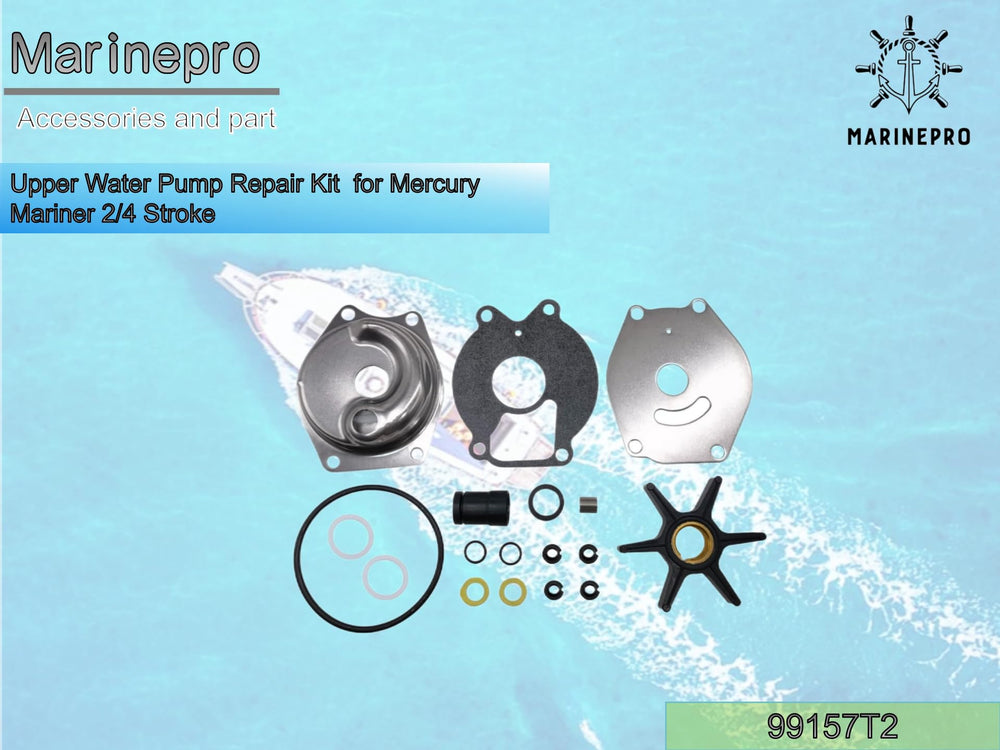 Marinepro installed kit in a lower unit demonstrating proper fit and restored water circulation