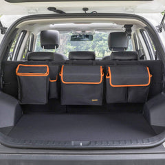 MARKSIGN front view hanging organizer showing tidy storage and easy access