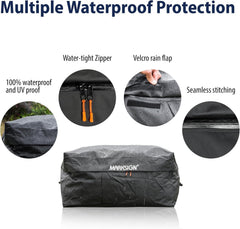 MARKSIGN welded seam detail highlighting tear-resistant, leak-proof construction