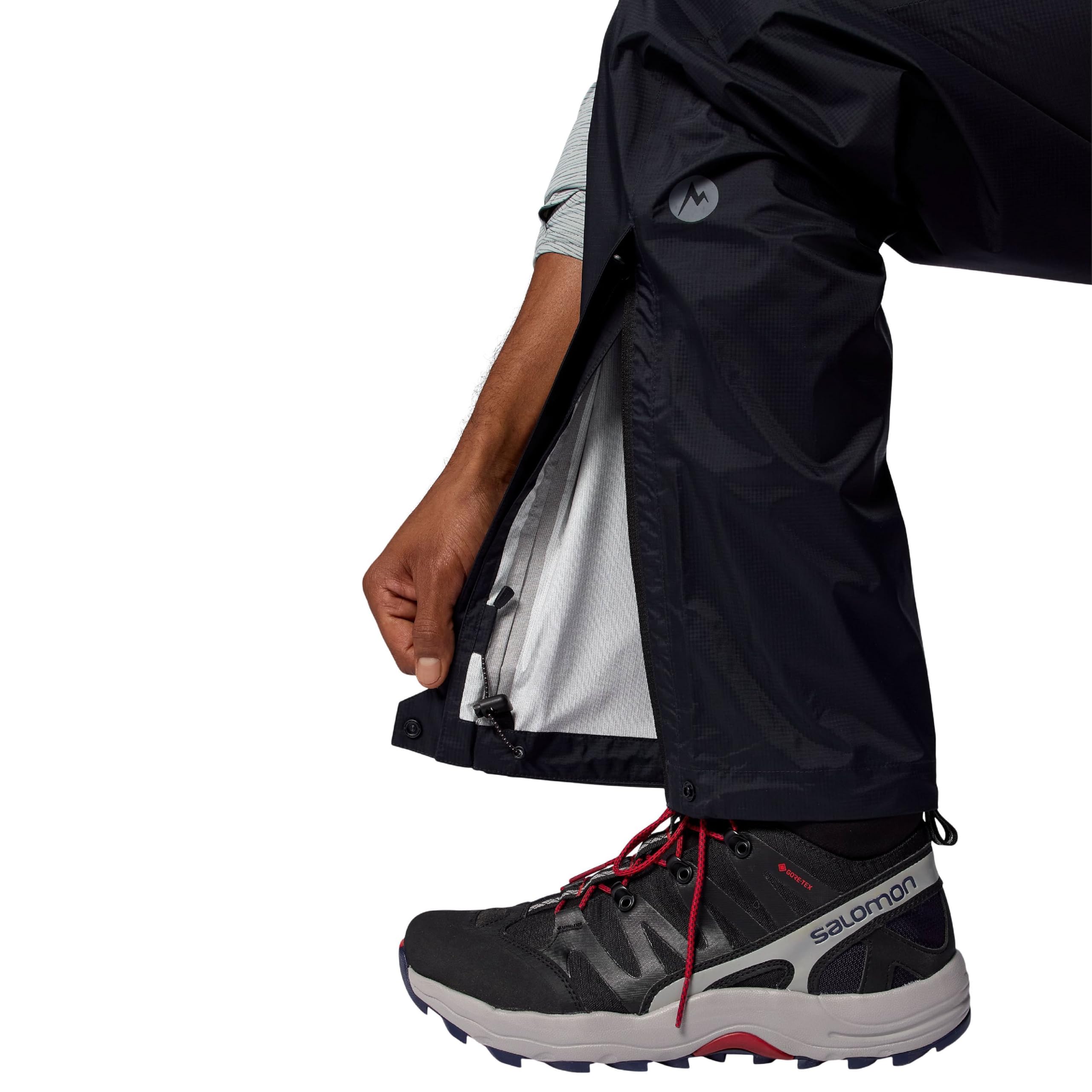 MARMOT ankle zipper detail enabling quick on-off over boots