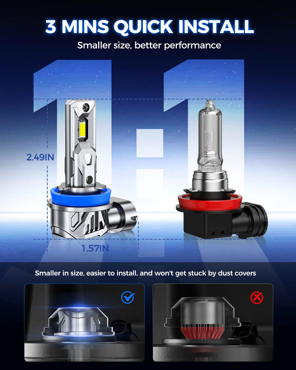 Marsauto heat sink and copper base detail illustrating superior heat management and longevity