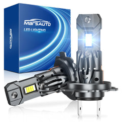 Marsauto M1S H7 front view showing bulb face and cooling housing, improved visibility