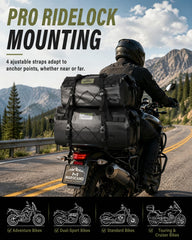 Marscamd mounted on an adventure bike showing stable fit and balance