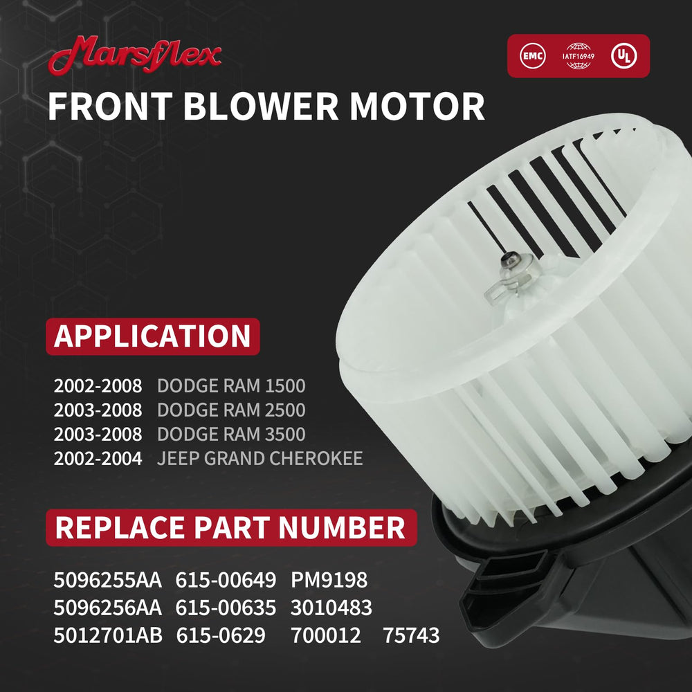 Marsflex close-up of fan cage highlighting balanced airflow benefit
