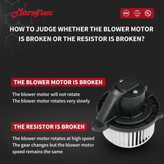 Marsflex installed blower motor inside truck HVAC housing for restored airflow