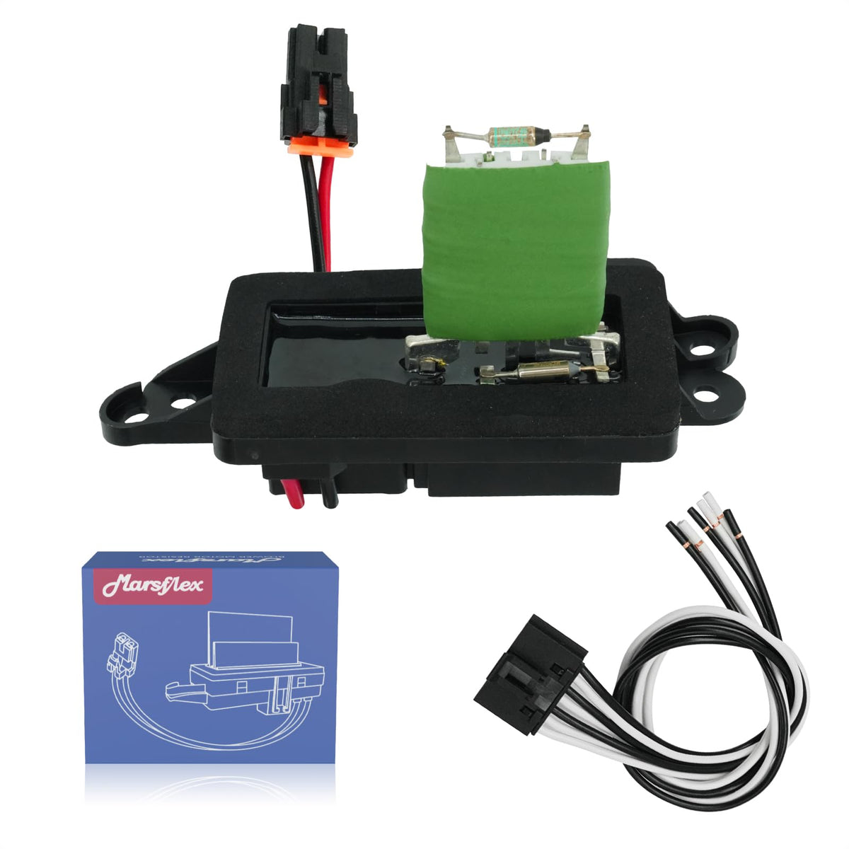 Marsflex front assembly view showing fit and fasten points for accurate replacement
