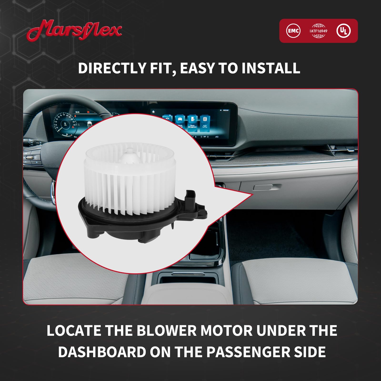 Marsflex installed in Tacoma under dash showing easy replacement benefit