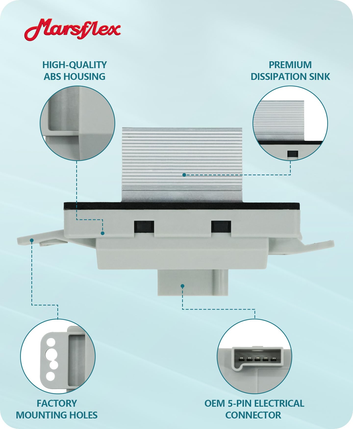 Marsflex labeled surface with part number showing easy OE cross-reference