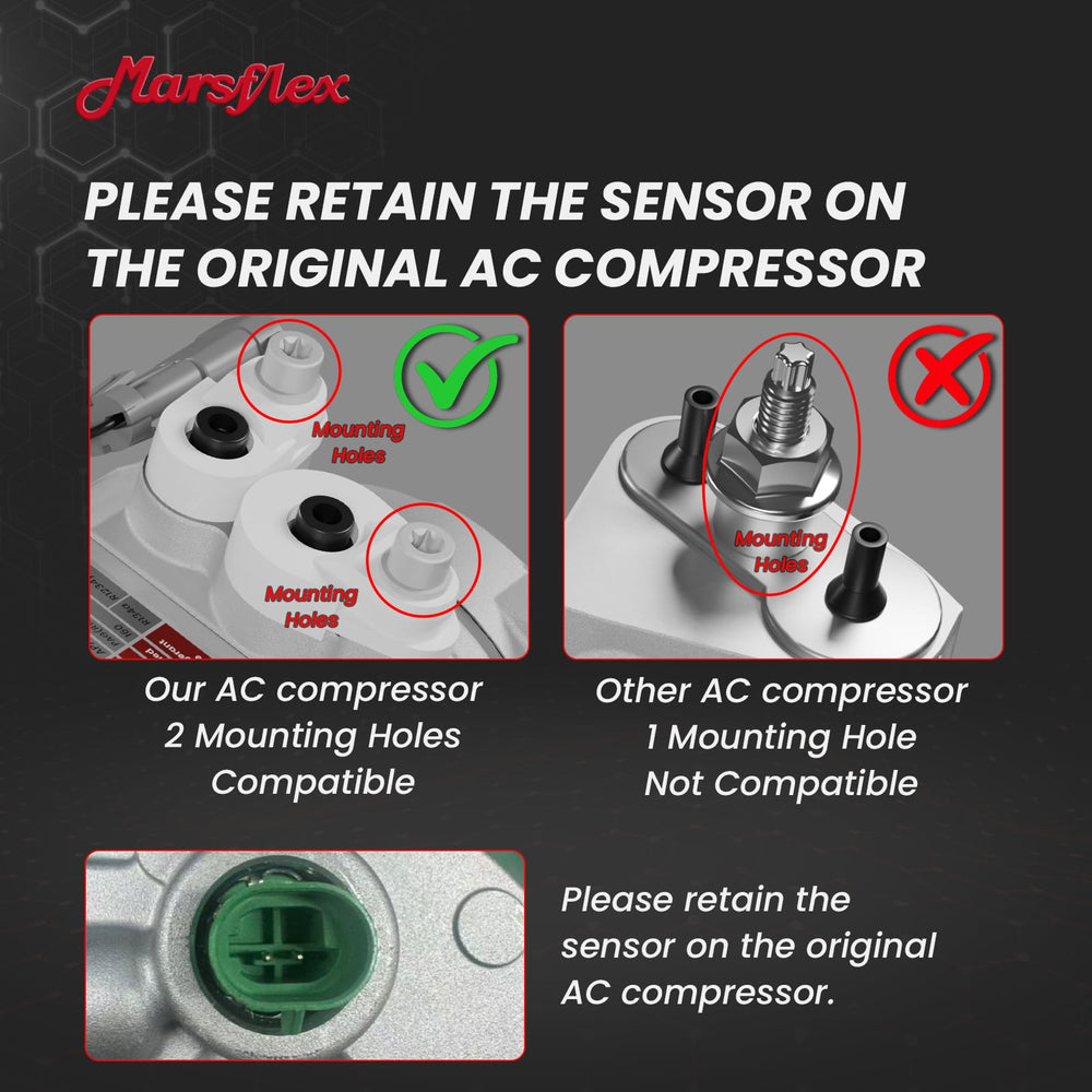 Marsflex mounted gaskets and O-rings included for leak-resistant installation