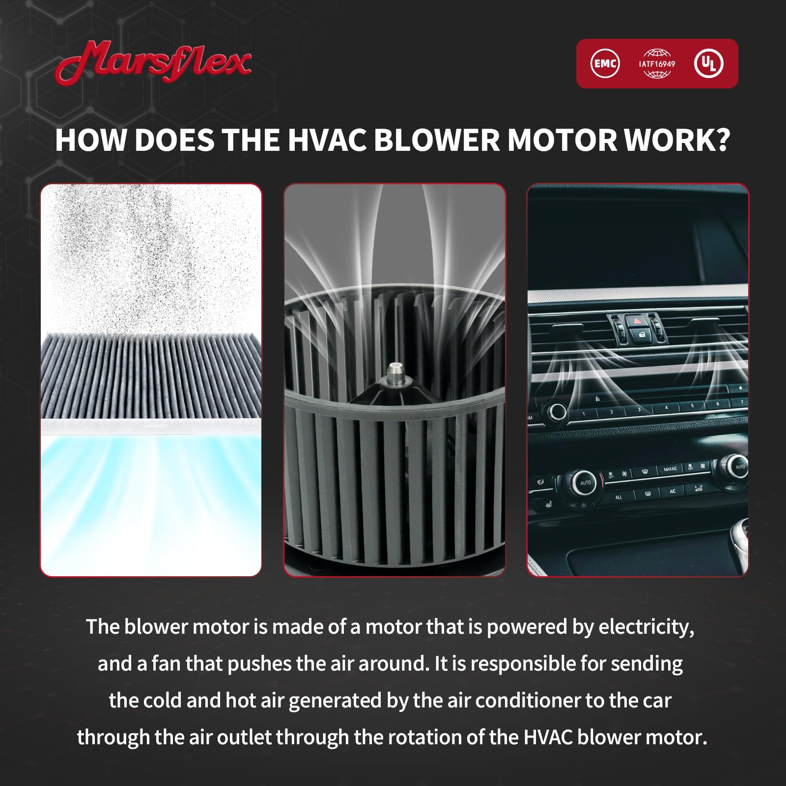 Marsflex packaging and foam shims protecting motor and ensuring delivery safety