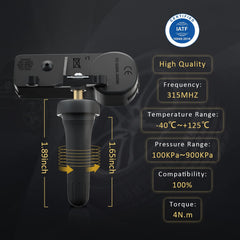 Marsflex sensor valve stem detail showing secure seal for leak prevention benefit