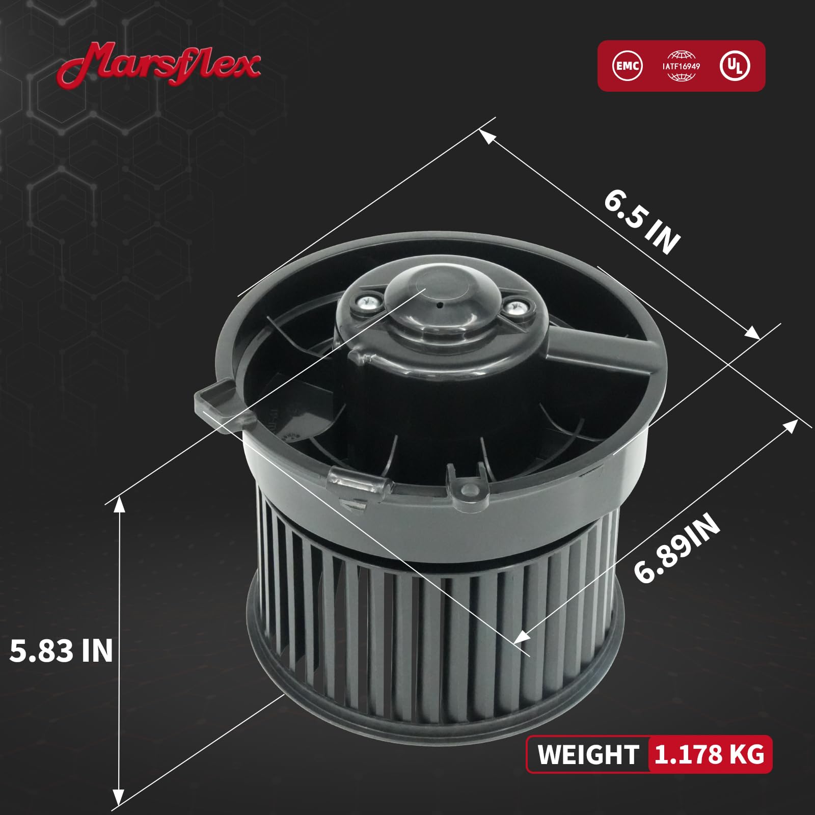 Marsflex side profile with mounting points for easy swap-in installation