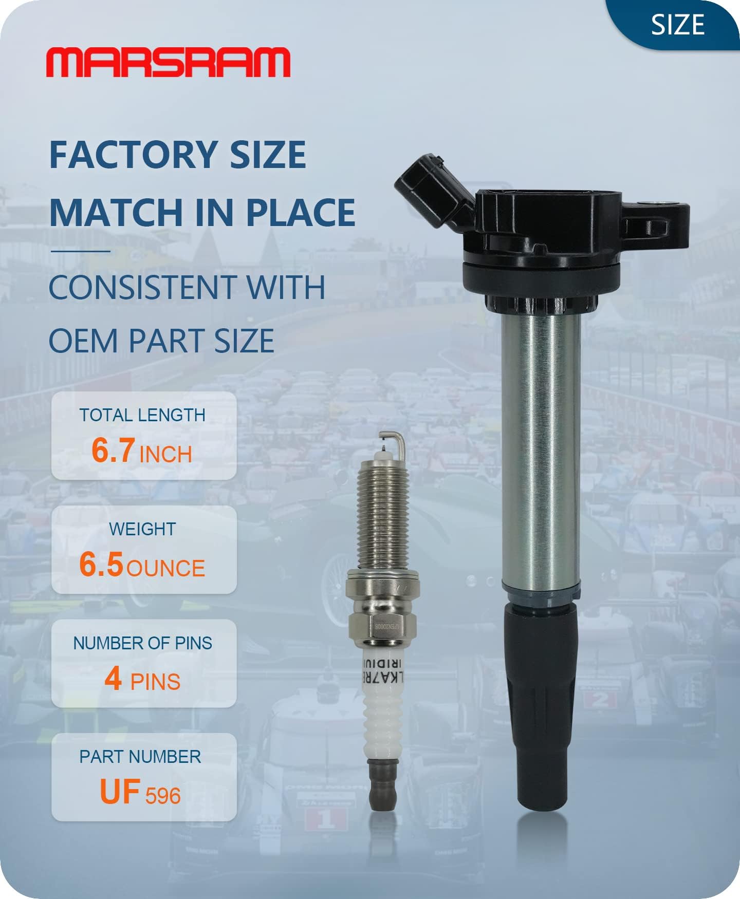 Marsram ignition coil housing epoxy texture illustrating heat resistance