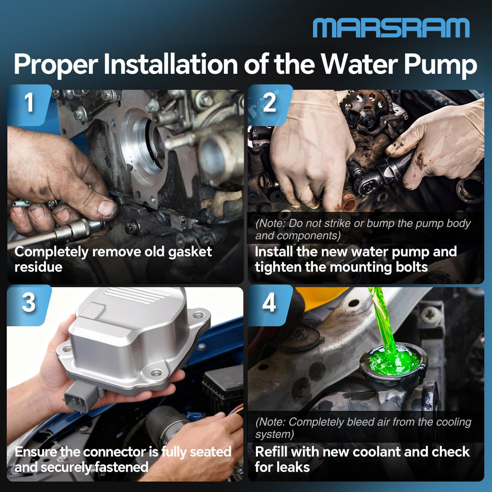 Marsram installed under hood in Toyota showing direct-fit replacement benefit