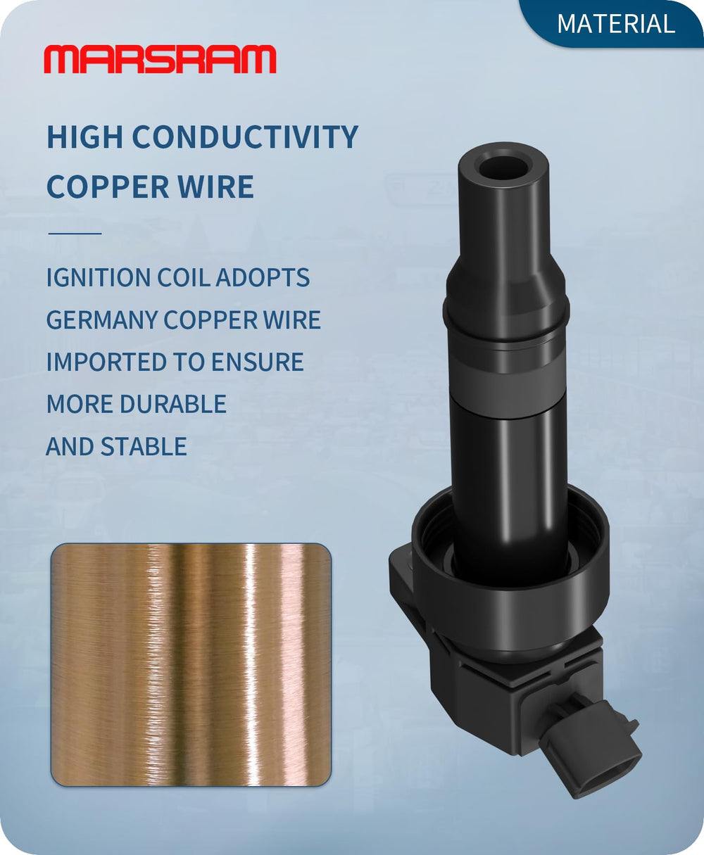 Marsram spark plug gap detail aiding consistent combustion