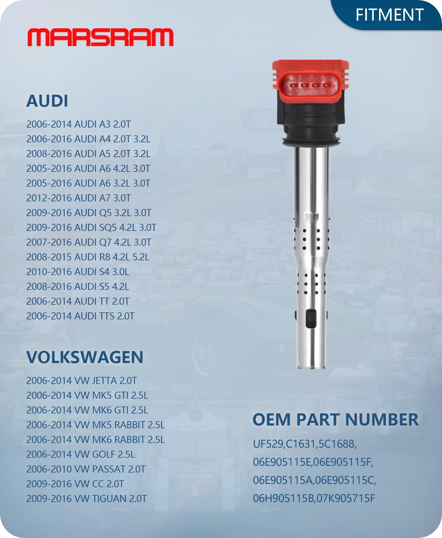 Marsram UF529 electrical connector detail ensuring secure OEM-style connection