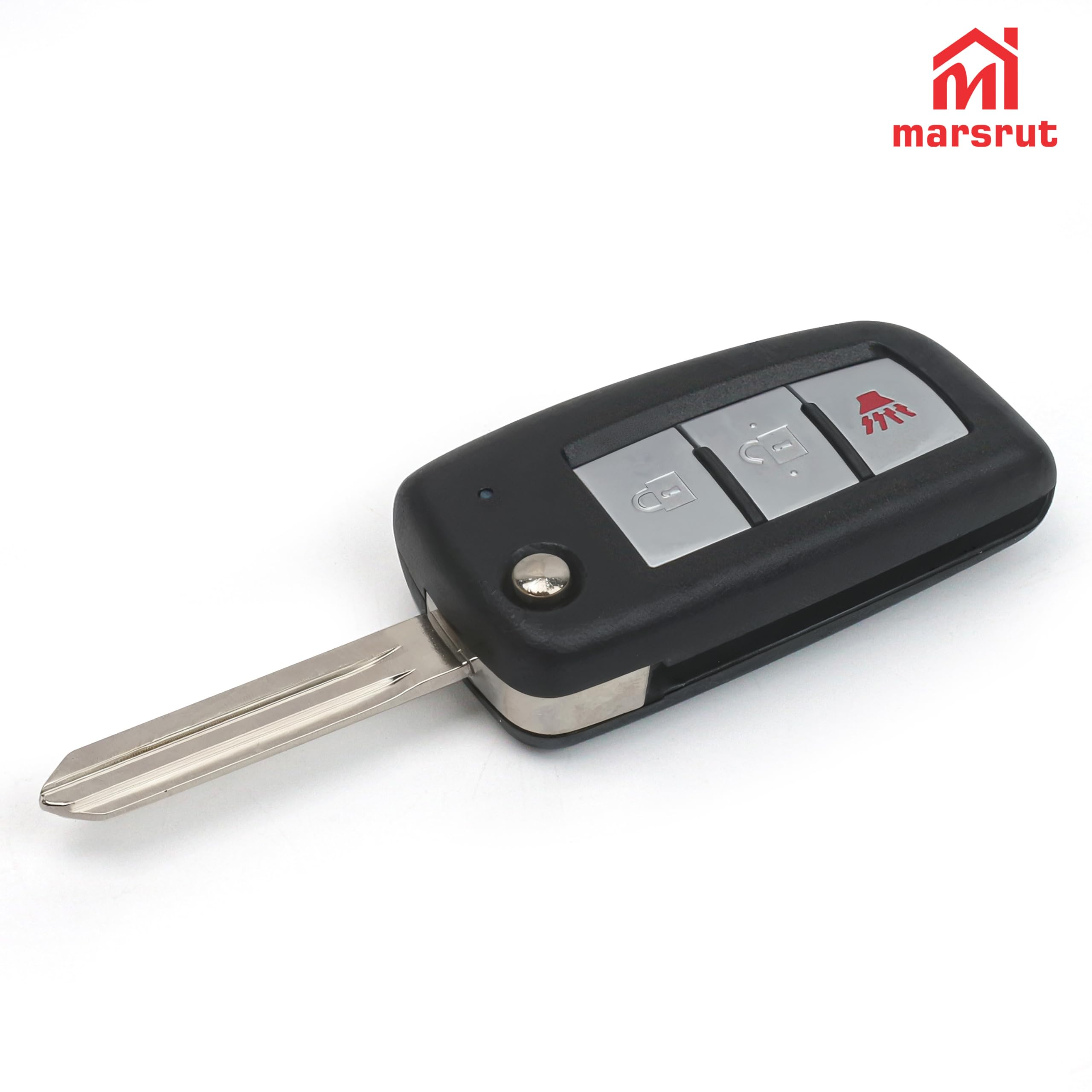 Marsrut fob held in hand showing size scale for portable convenience