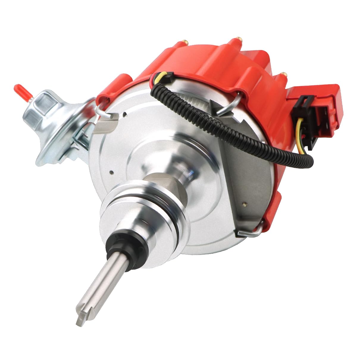 MAS coil mounted on distributor illustrating matched coil for stable spark delivery