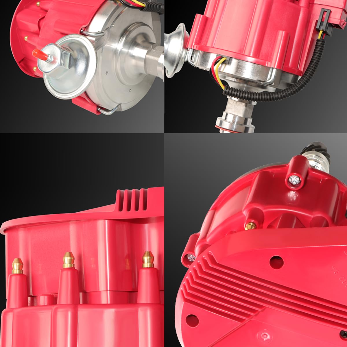 MAS spark plug wires with 90-degree boots showing cleaner routing