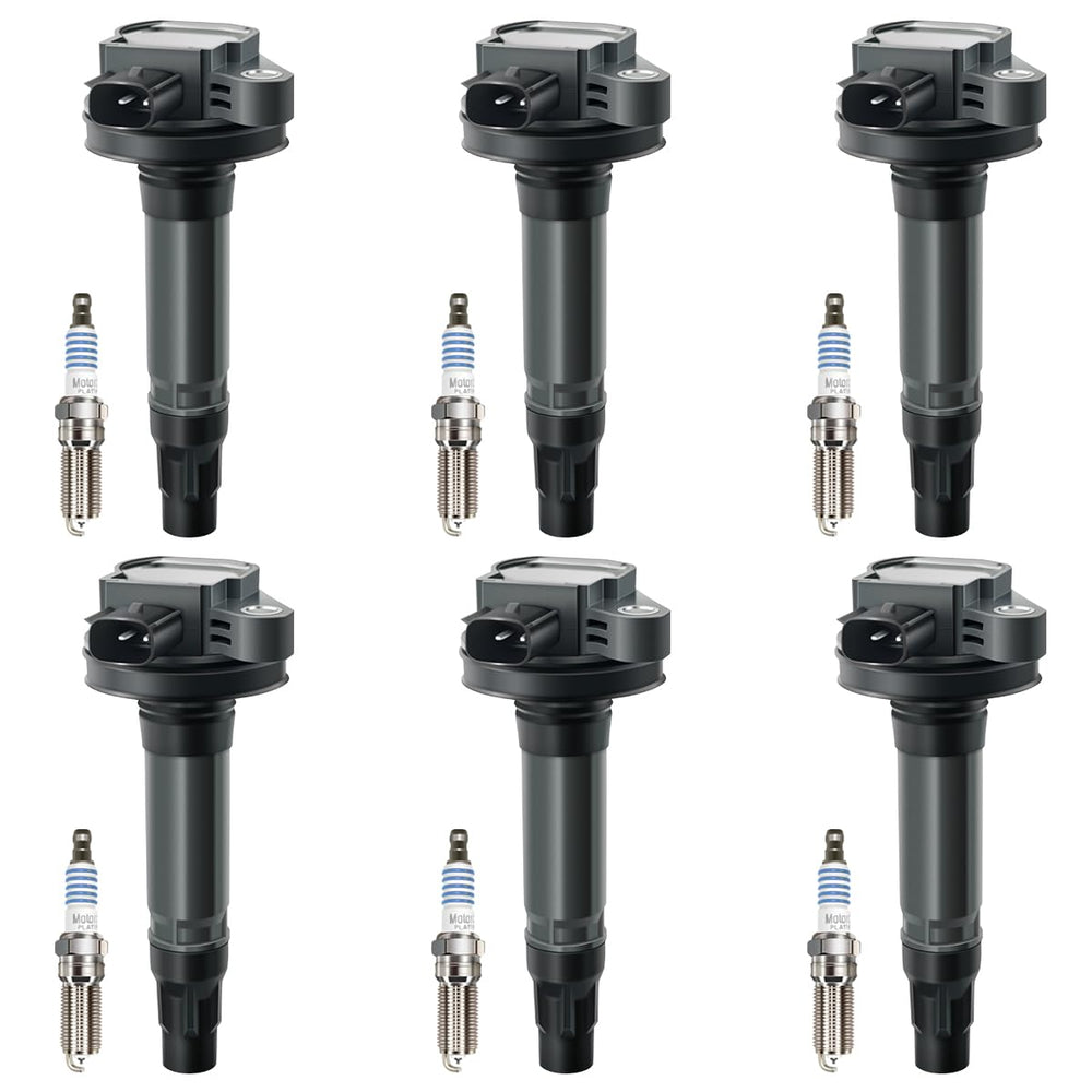 MAS kit packaging with six coils and six spark plugs for quick replacement