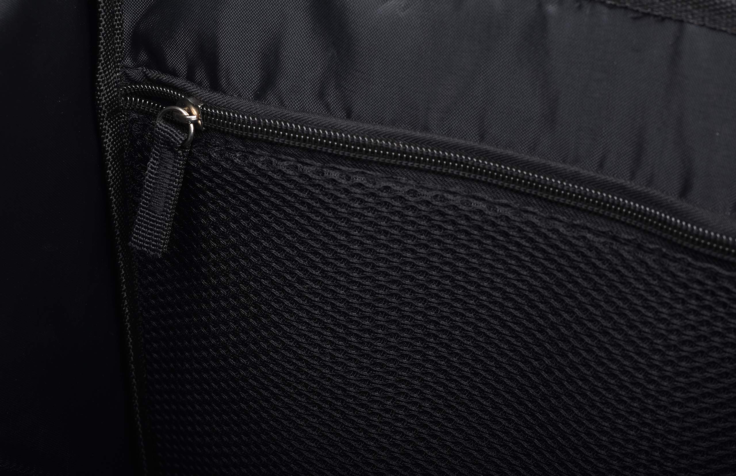 Masirs folded flat for compact trunk or under-seat storage