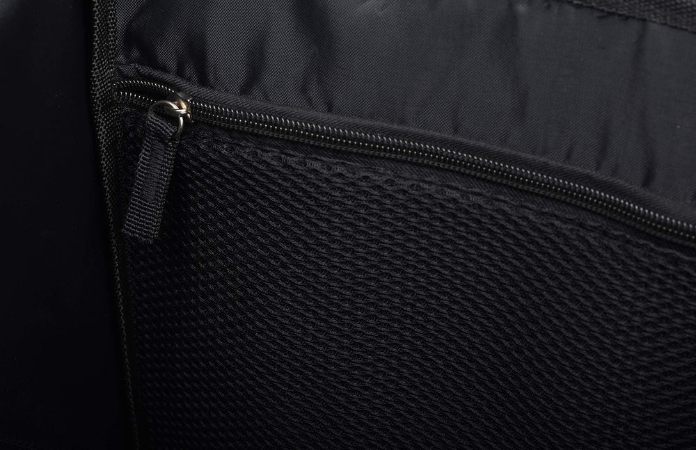 Masirs folded flat for compact trunk or under-seat storage