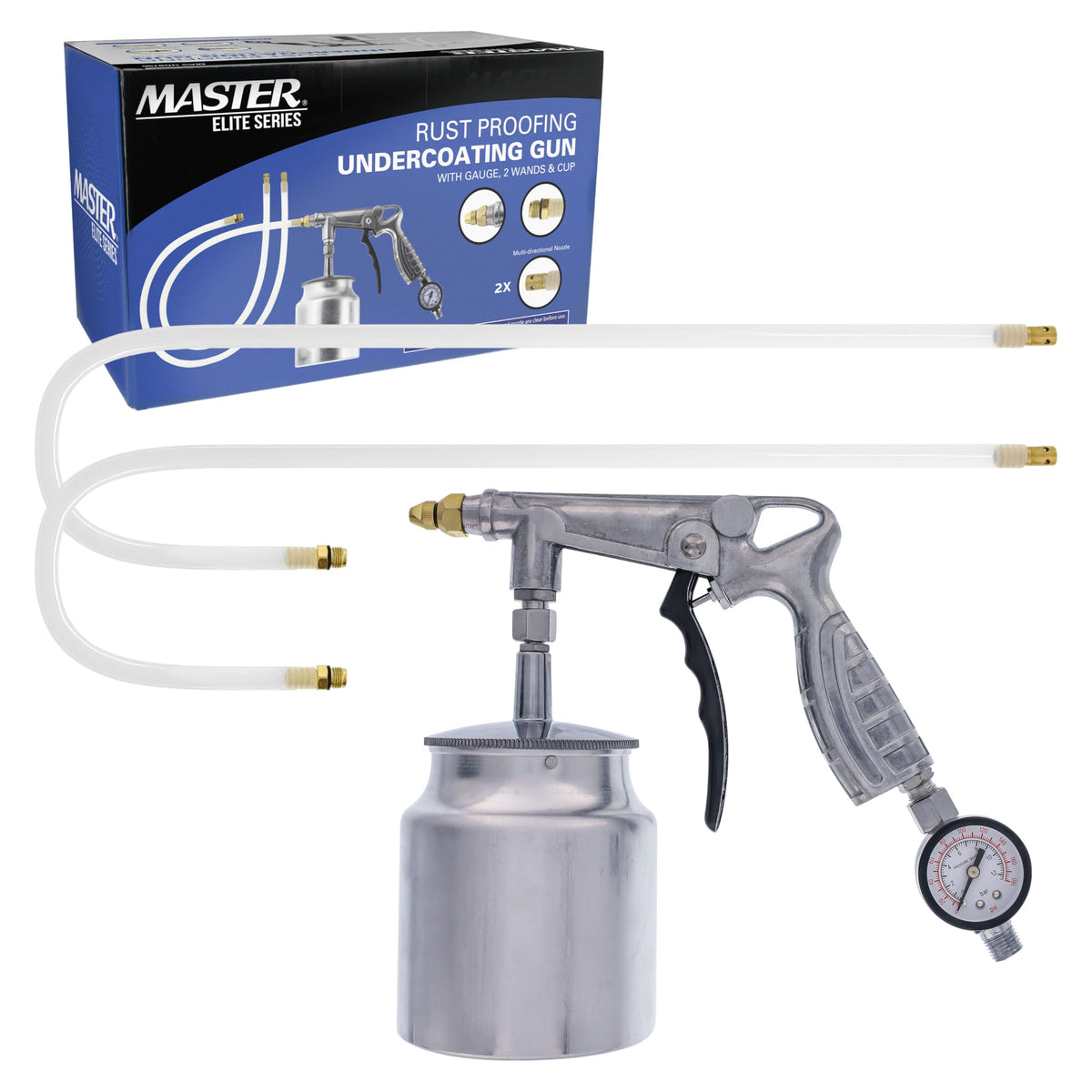 Master Airbrush front view of undercoating gun showing durable construction and professional control