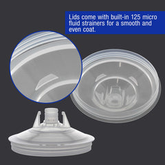 Master Airbrush lid with 125-micron strainer visible for cleaner filtered paint flow