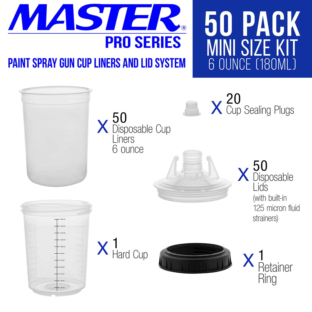 Master Airbrush close-up of clear disposable liner showing texture and fit benefits