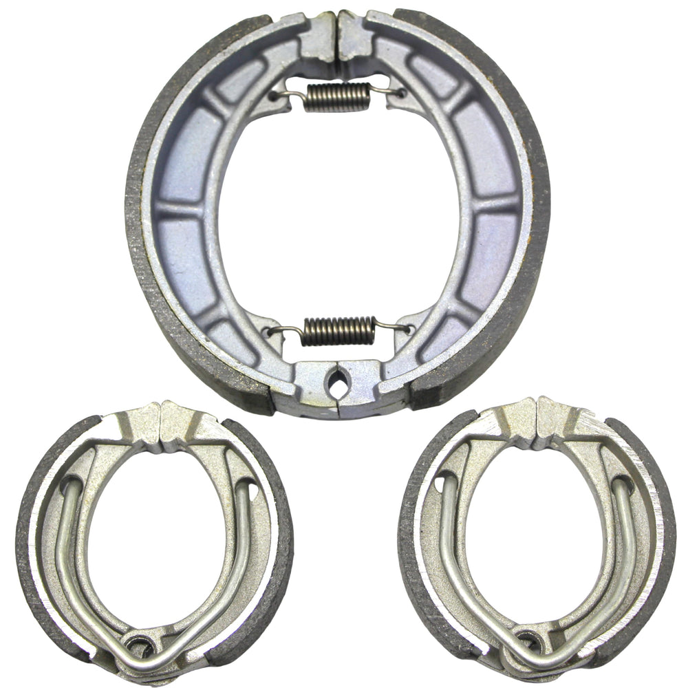 Master Chen packaging showing three sets of brake shoes and part details, clear identification benefit