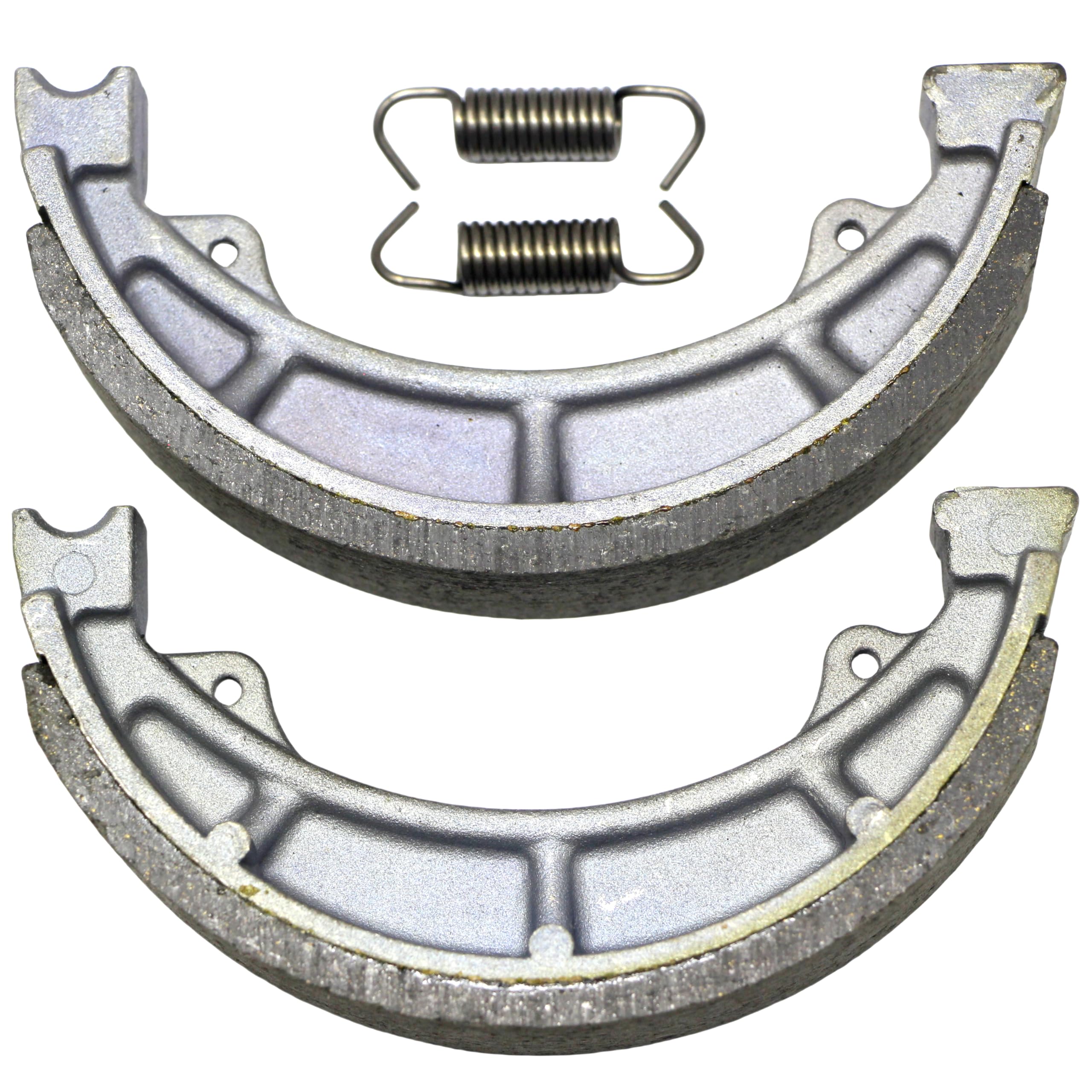 Master Chen brake shoe next to ruler showing dimensions for accurate fit verification benefit