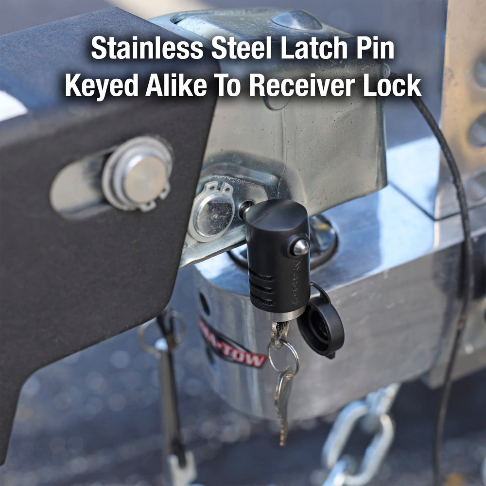 Master Lock size comparison next to ruler showing compact footprint for easy storage and transport