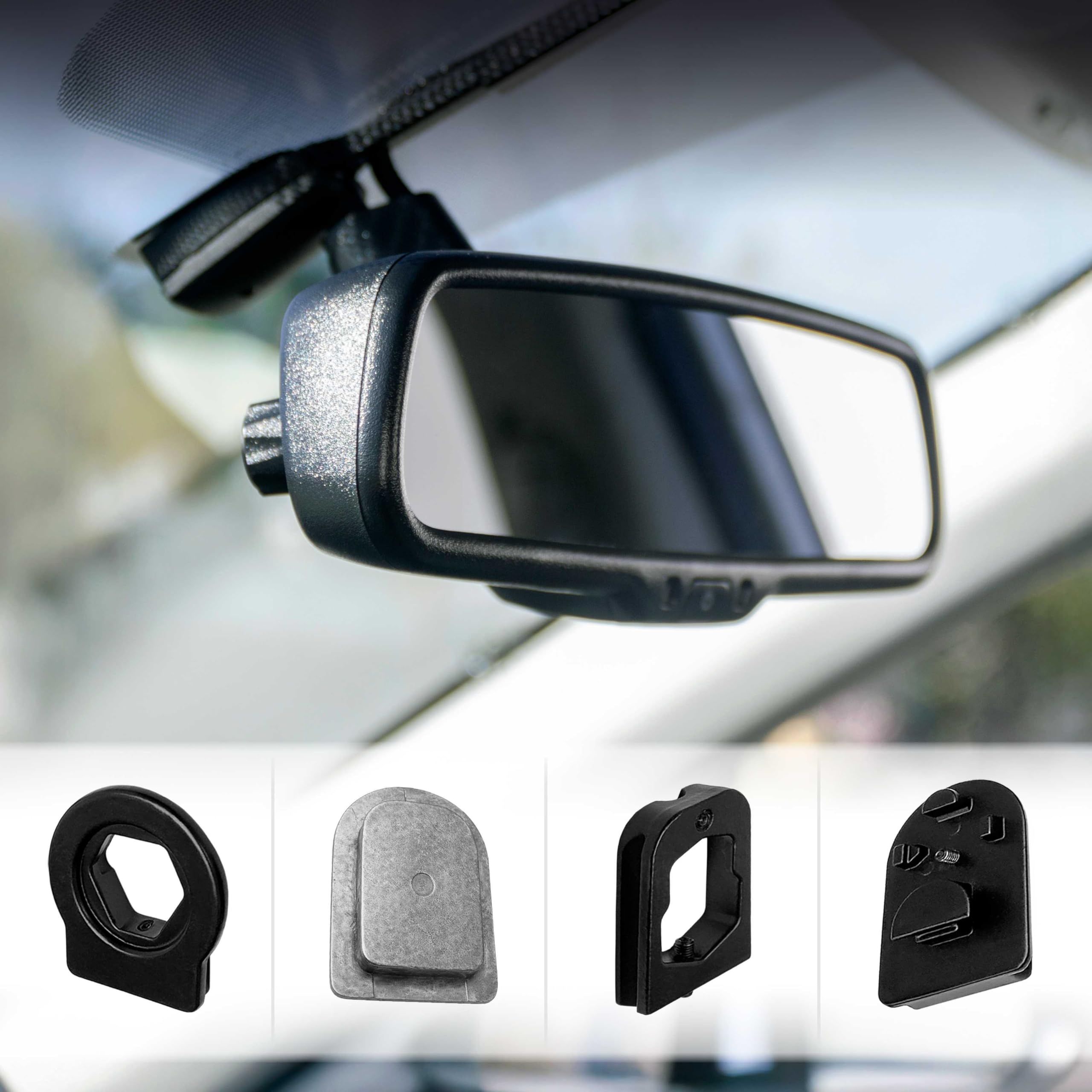 Master Tailgaters adapter installed on windshield demonstrating correct scale and stable mount benefit