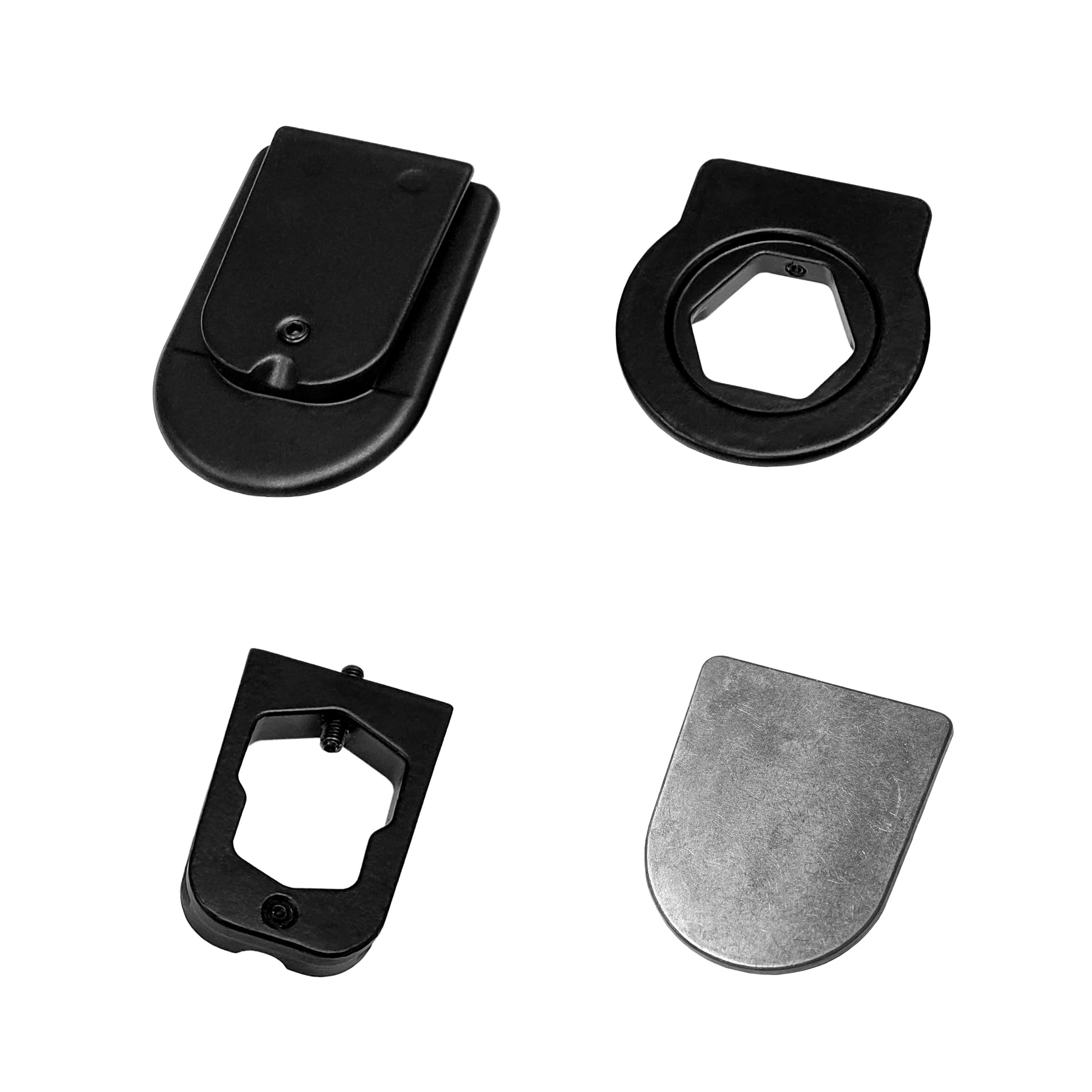 Master Tailgaters packaging and contents laid out showing included pieces for quick installation benefit