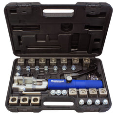 Mastercool front view of full flaring kit showing organized components and portability