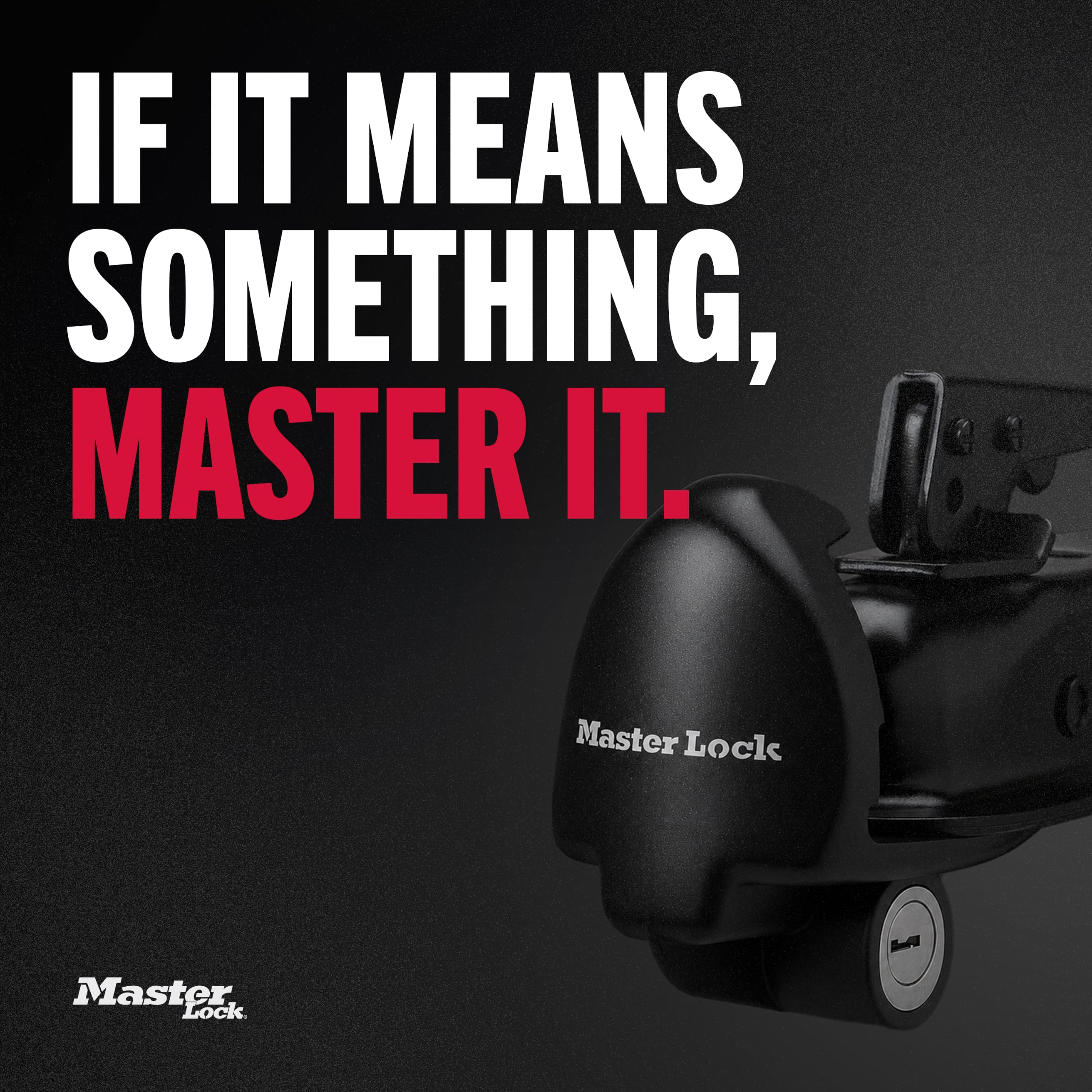 Master Lock retail packaging and contents showing included two keys