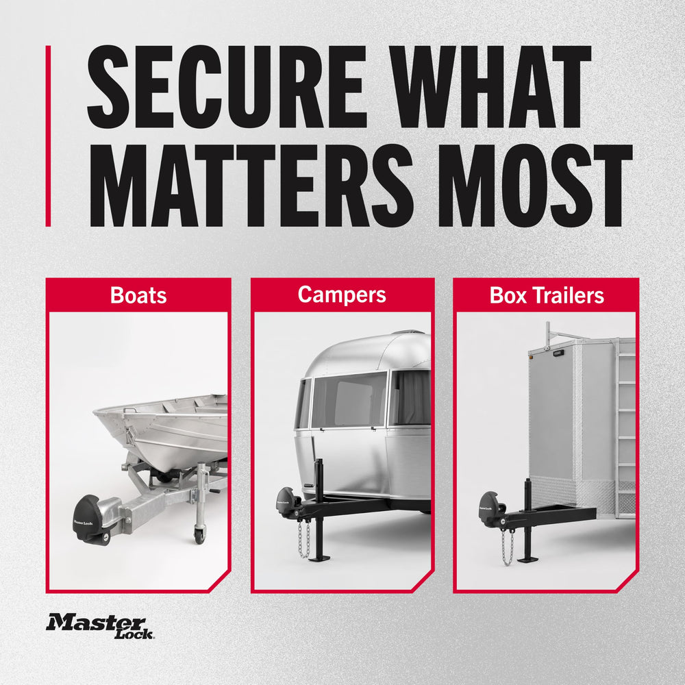 Master Lock side profile showing zinc finish for rust resistance