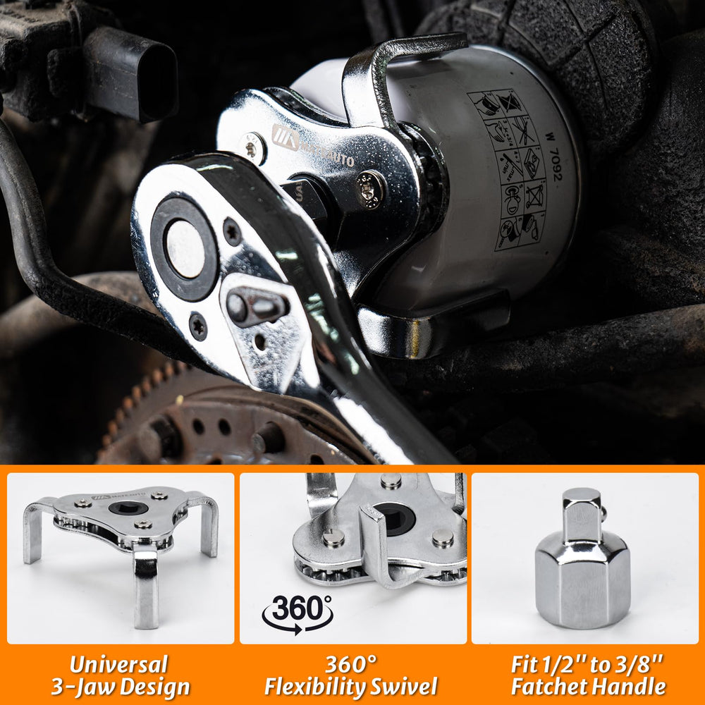 MateAuto ratchet adapter attached for controlled torque application