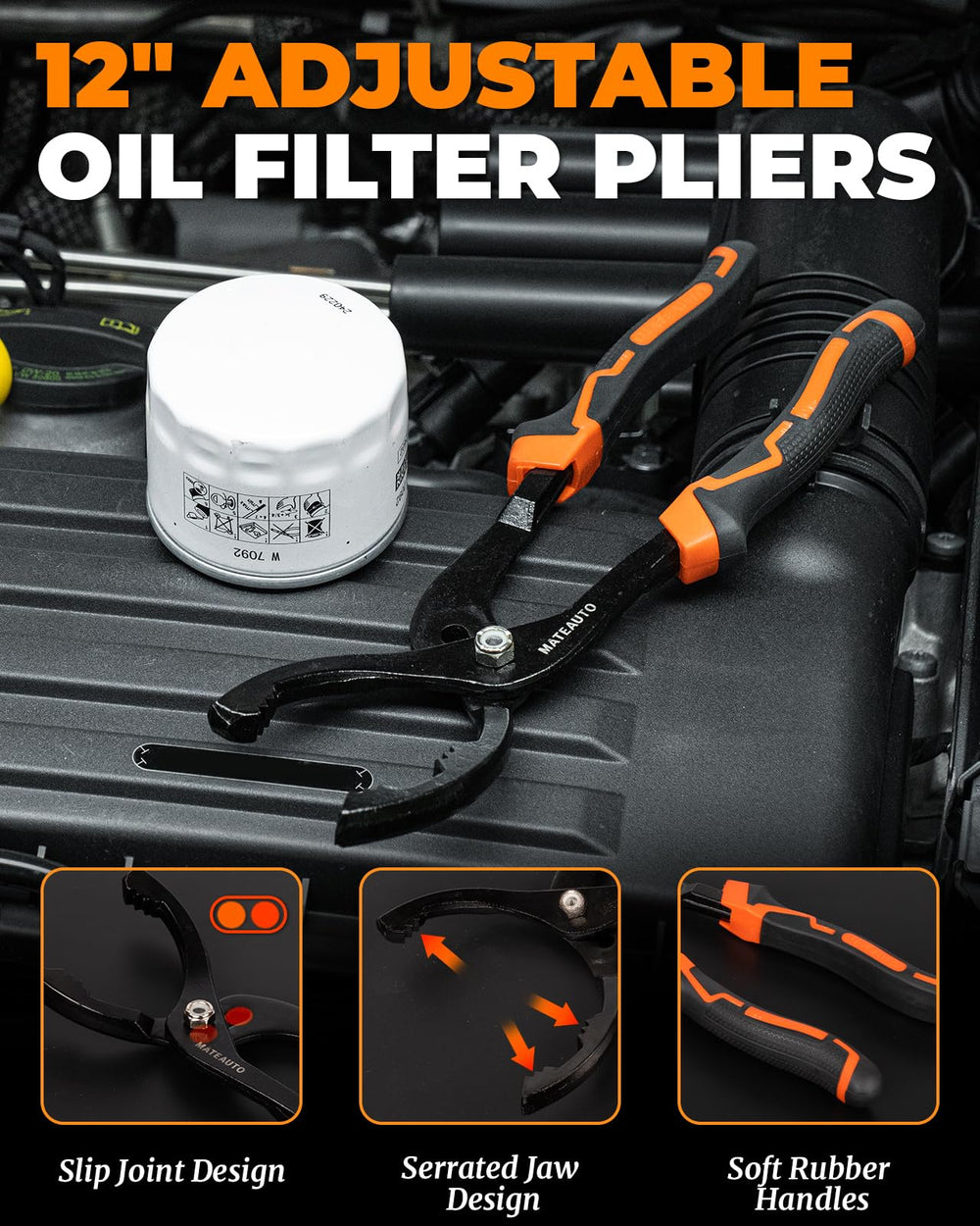 MateAuto collapsible funnels stacked compactly to prevent spills and save storage space