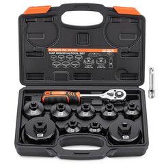 MateAuto front-of-kit showing organized sockets and ratchet for quick selection