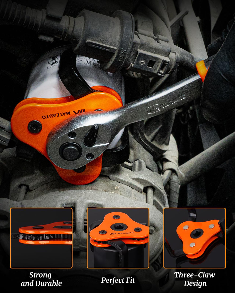 MateAuto pliers with valve lappers arranged to highlight precision and garage utility