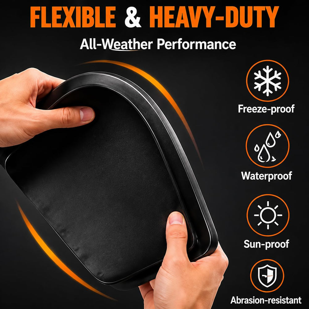 Mautopily trimmed to fit fender contour offering clean custom-fit appearance
