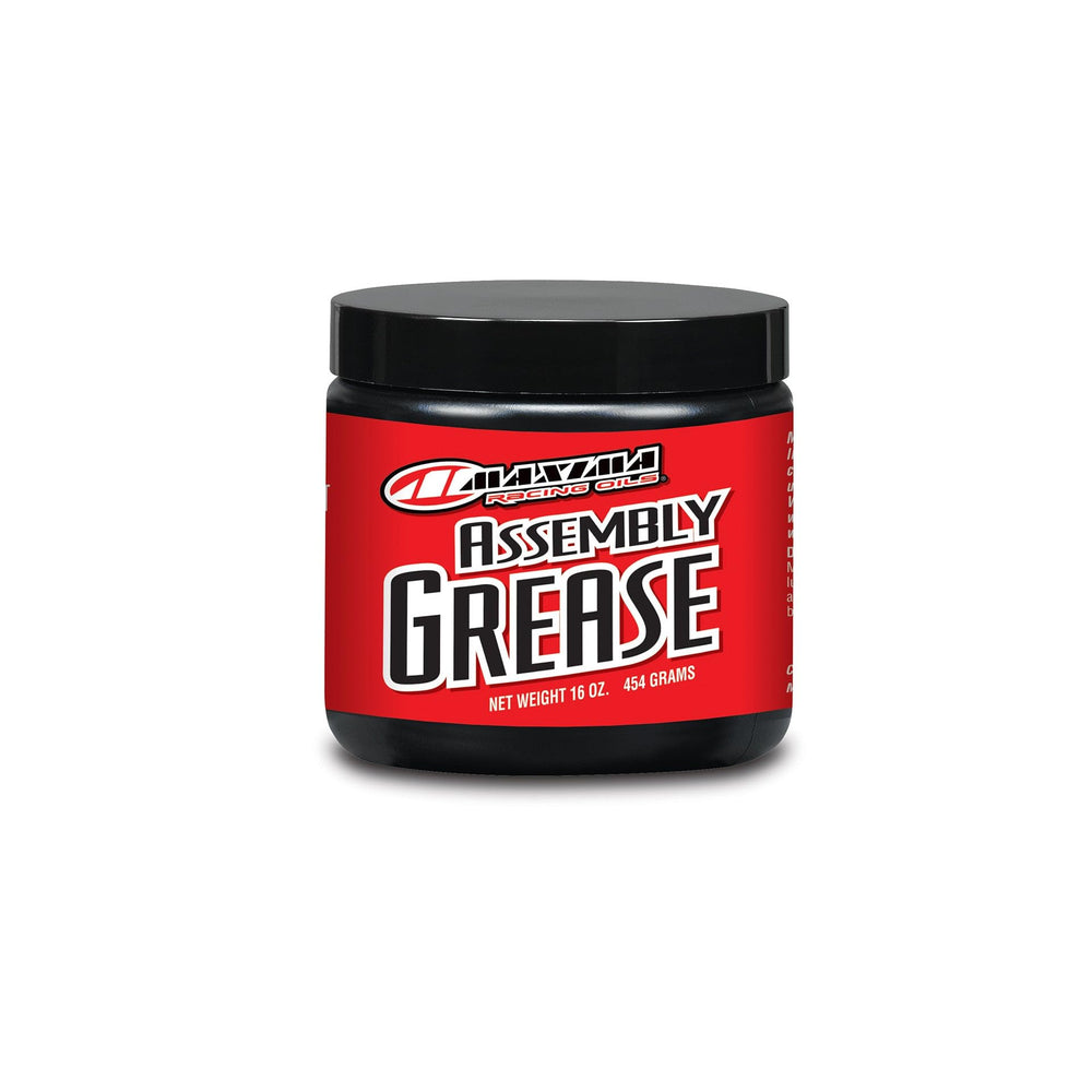 Maxima assembly grease front label showing product and protective benefits
