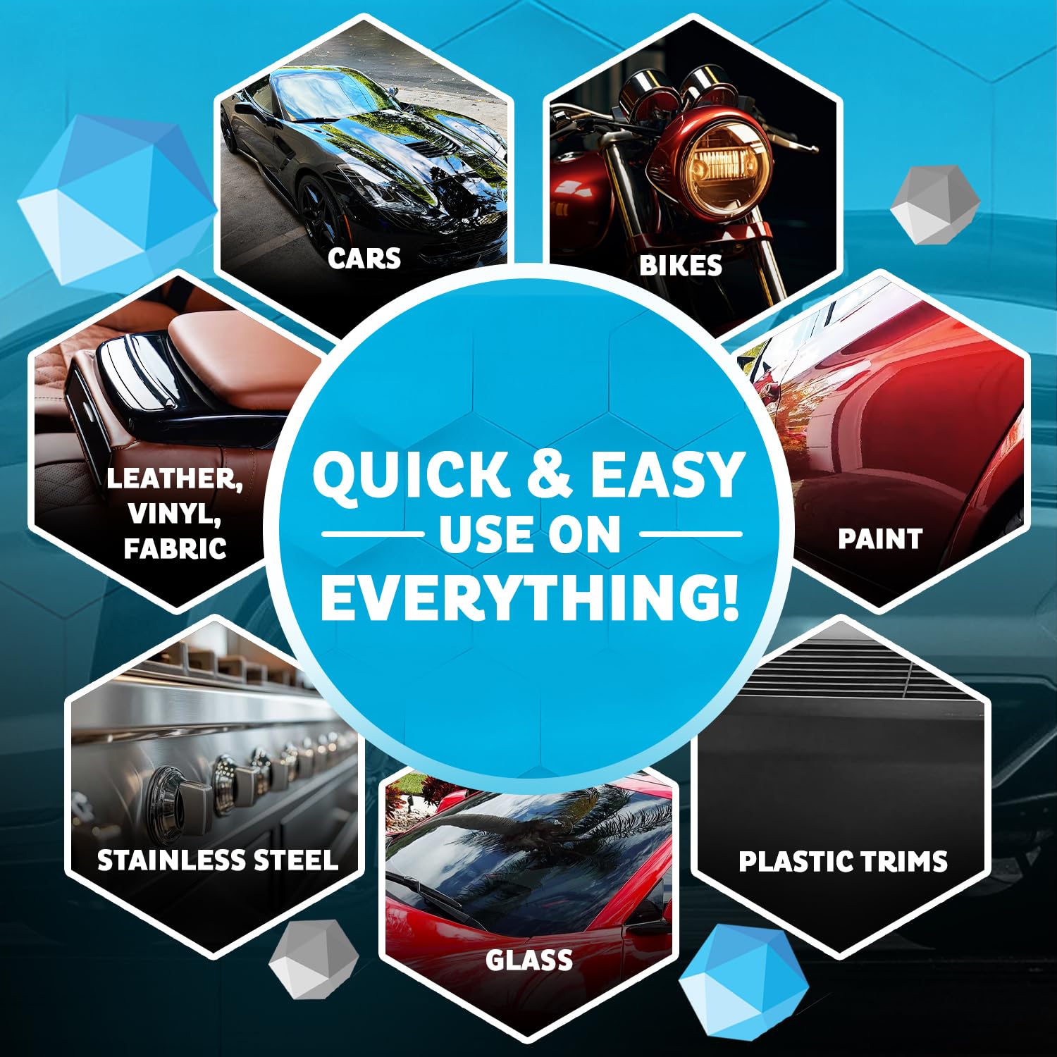 MAXL spray action on car hood delivering quick clean and shine