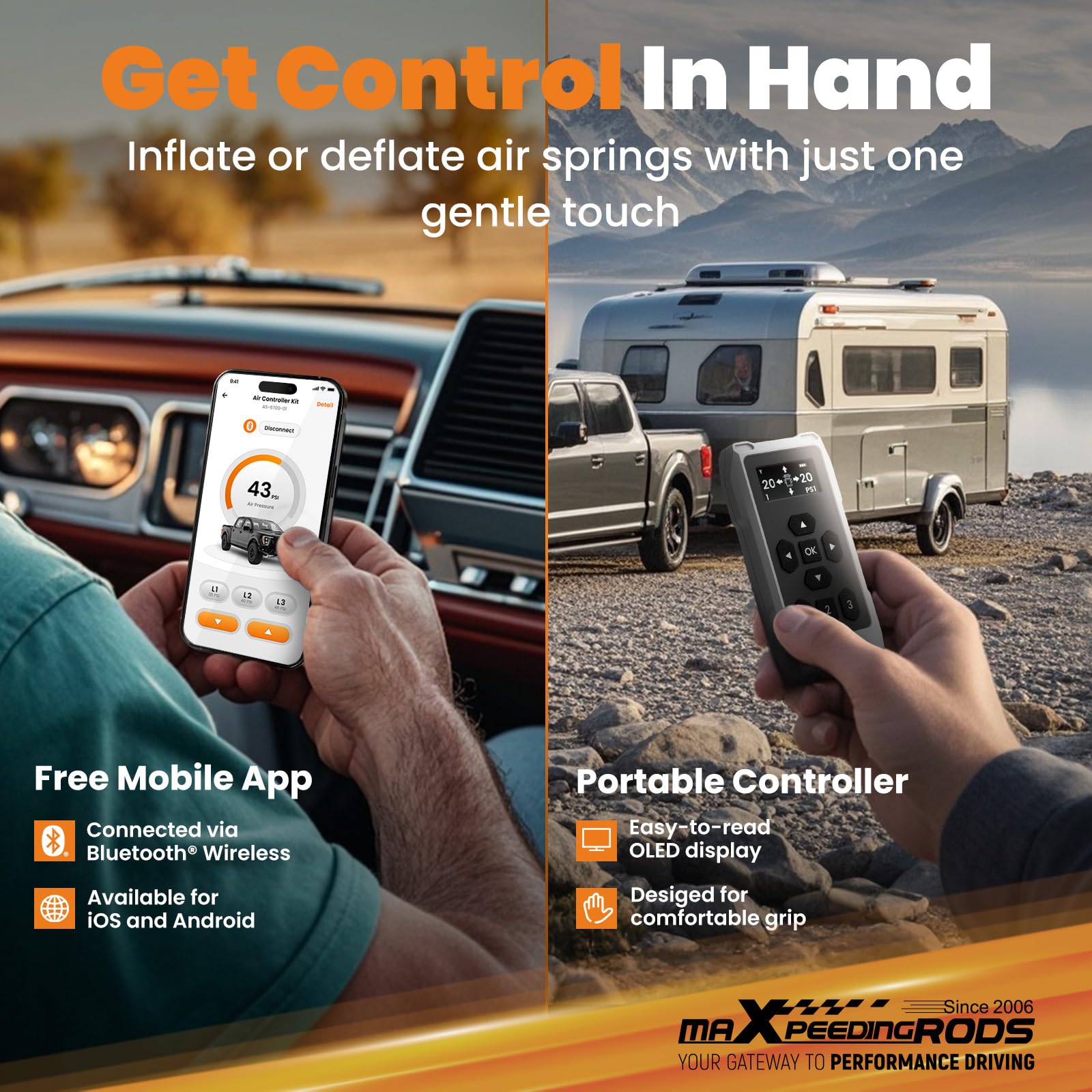 maXpeedingrods compressor close-up highlighting durable finish and reliability